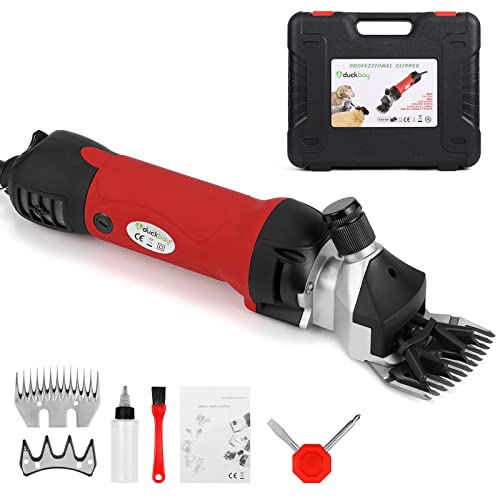 DUCKBOY Electric Sheep Clippers Heavy Duty, Professional 380W Shearing Machine for Sheep, Goats, Cattle Farm Livestock Pet, Large Thick Hair Dogs Grooming Trimmer